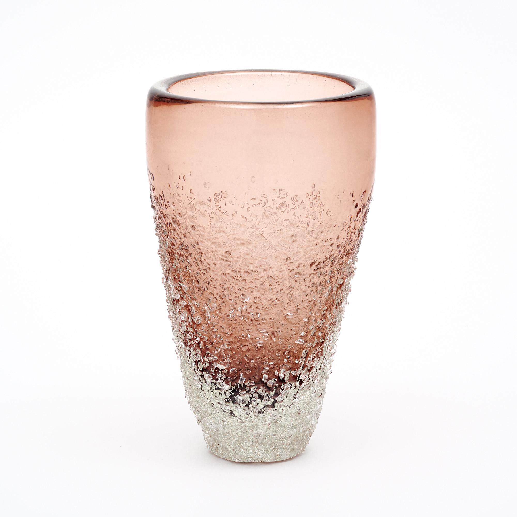 Murano Glass Mauve Vases For Sale 1