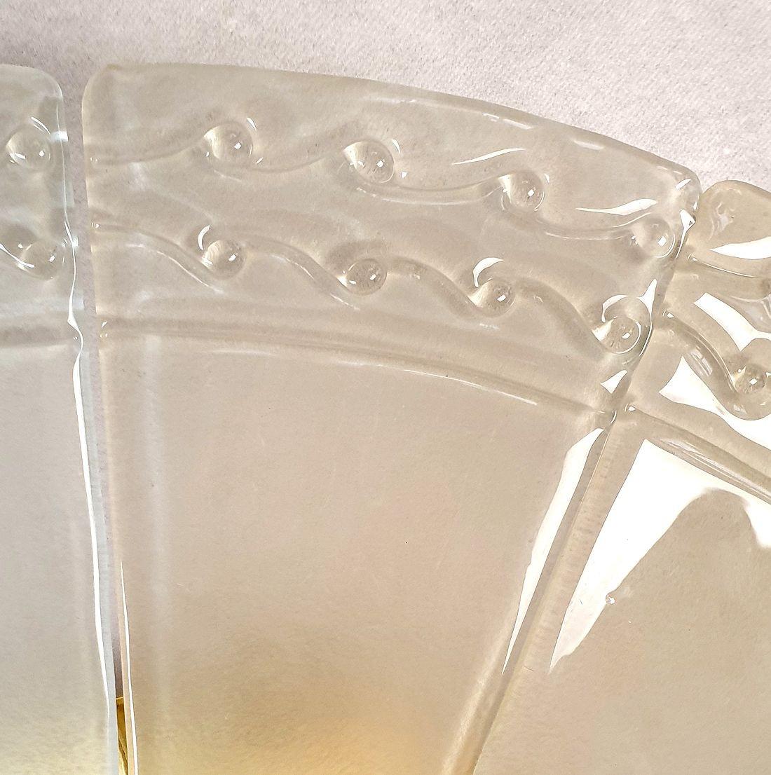 Murano Glass Mid-Century Flush Mount For Sale 2