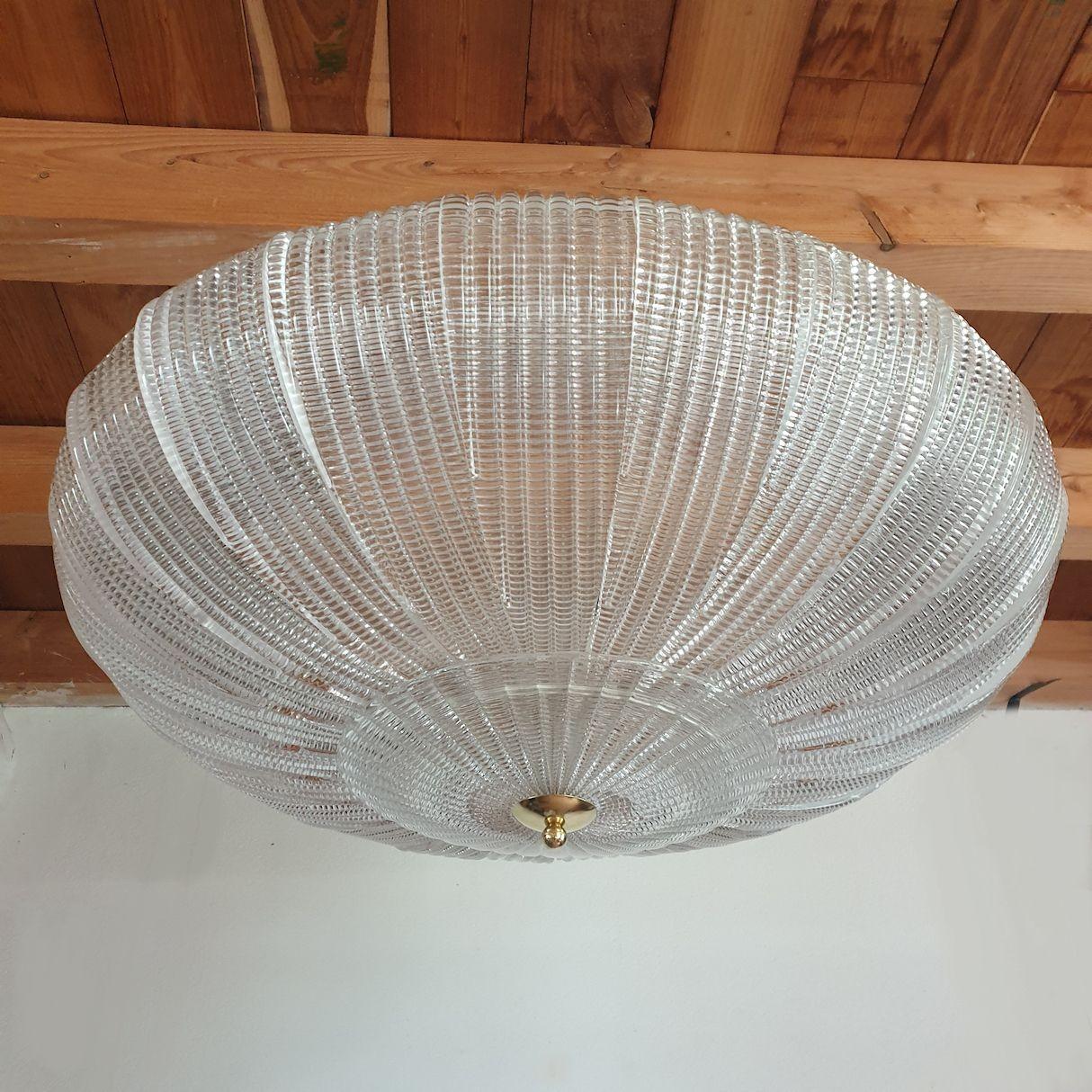 Mid-Century Modern Murano glass Mid Century Modern Flush Mount For Sale