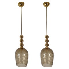 Murano Glas Mid Century Anhänger - ein Paar