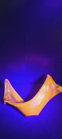 Mid-Century Murano Glass Selenium Bowl, Antonio Da Ros