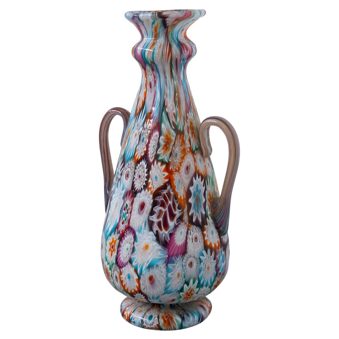 Murano Glass Millefiori vase Multicoloured