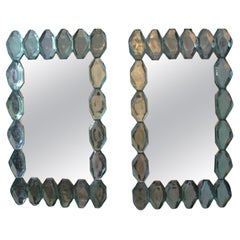 Murano Glass Mirror Block, Vorrätig