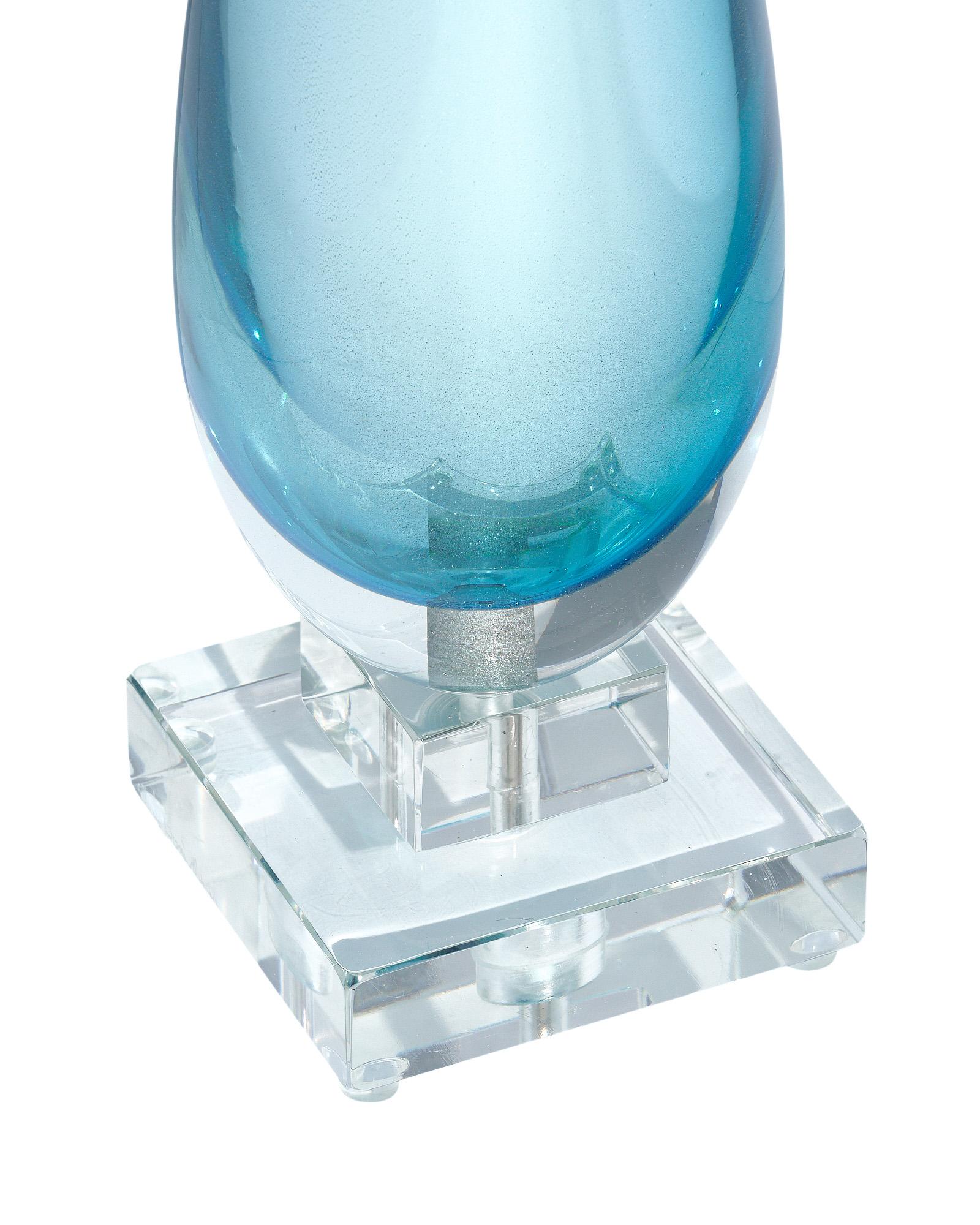 Lampade Aqua con specchio in vetro di Murano In condizioni Nuovo in vendita a Austin, TX
