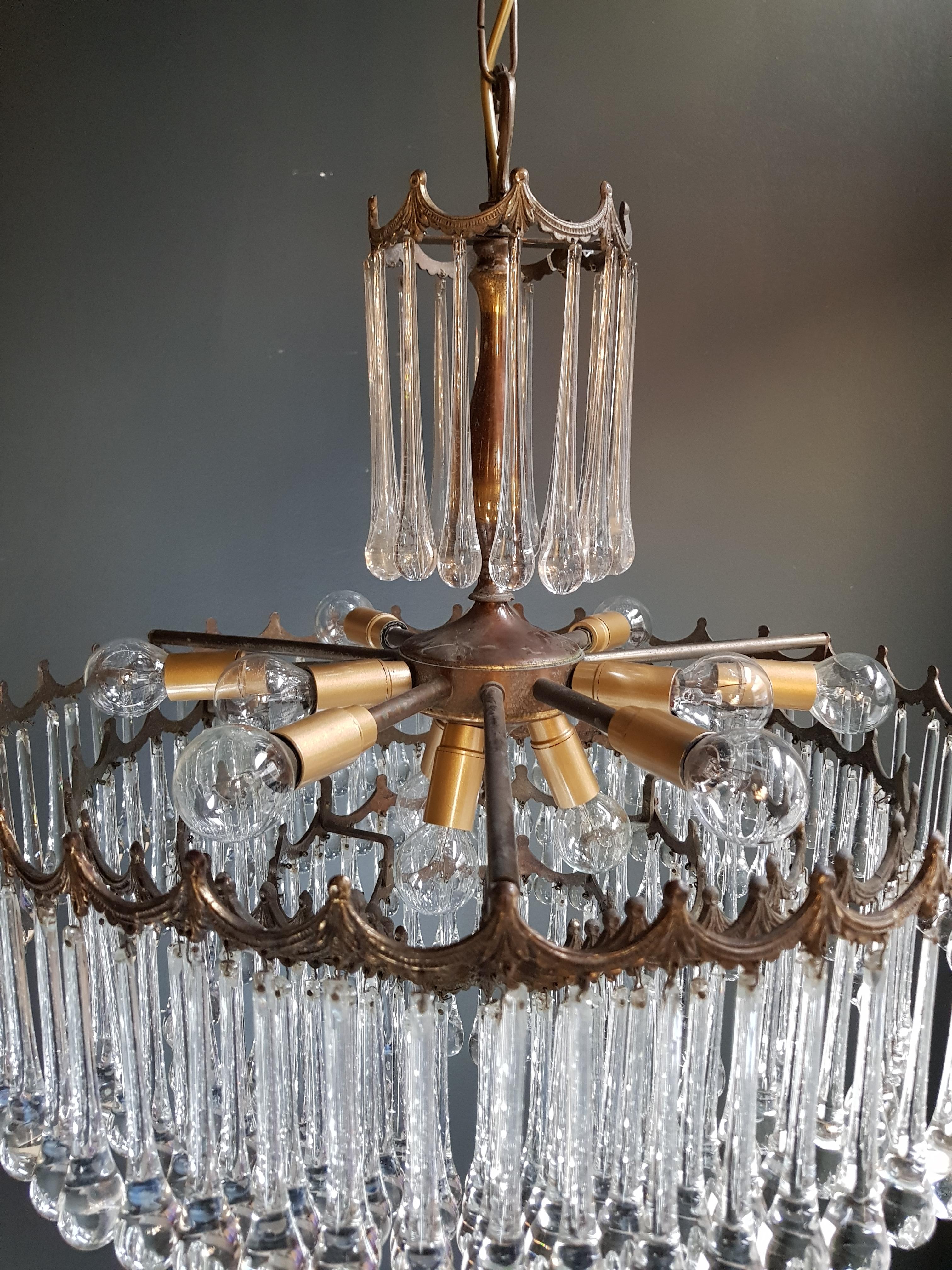 antique glass chandelier