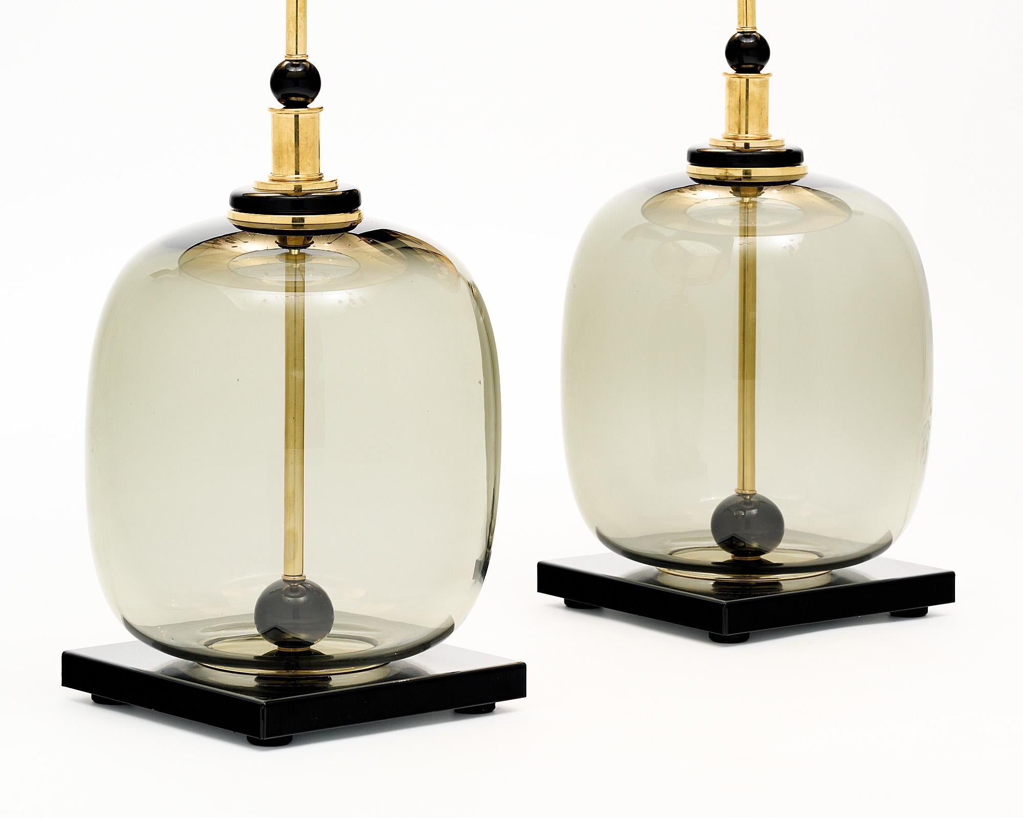 Italian Murano Glass Modernist Lamps For Sale