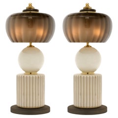 Murano Glass Modernist Lamps