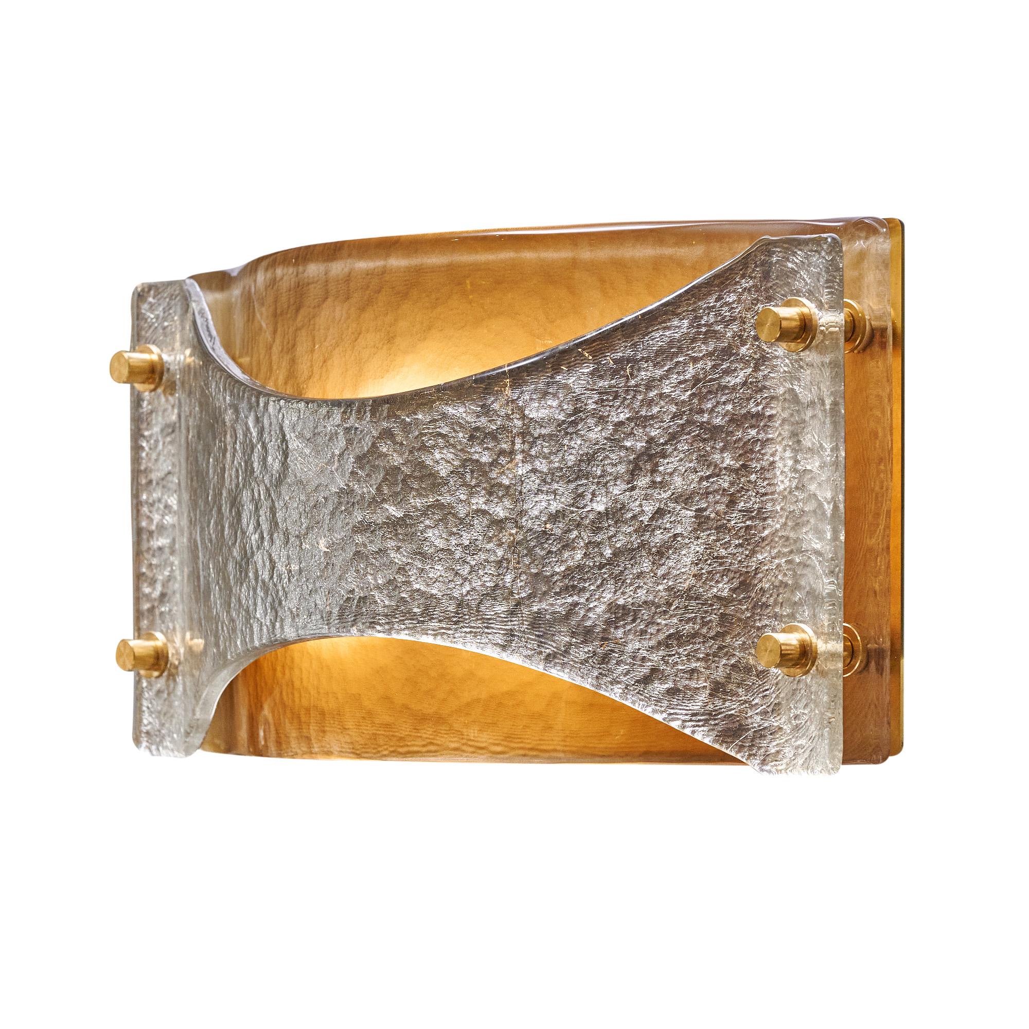 Murano Glas Modernist Wandleuchter im Zustand „Neu“ im Angebot in Austin, TX