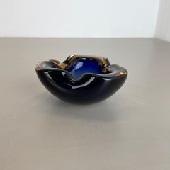 Murano Glass "Multi-Color" Bowl Element Shell Ashtray Murano, Italy, 1970s
