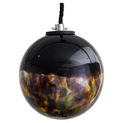 Murano Glass Multi-Color Globe Pendant Description