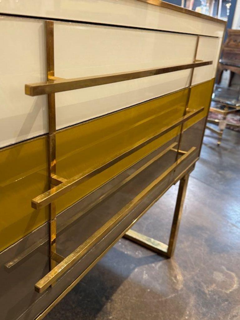Ottone Mobile multicolore in vetro di Murano in vendita