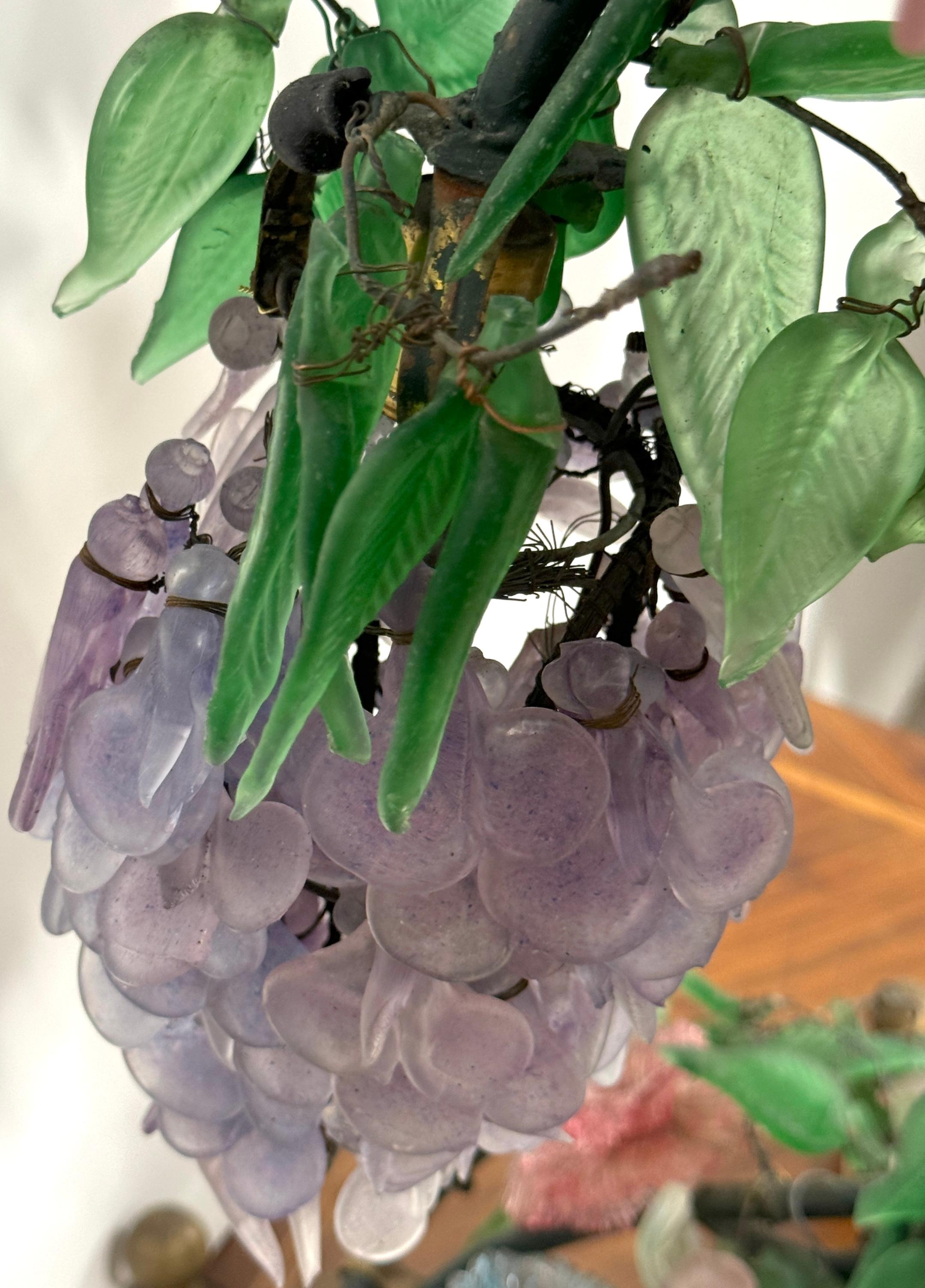 Murano Glass Multi-Colored Wisteria 7 Tiered Table Lamp, Circa 1950 1