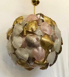 Murano Sputnik Round Glass Multicolor Mid-Century Chandelier and Pendant, 2020