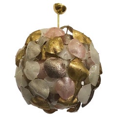 Murano Sputnik Round Glass Multicolor Mid-Century Chandelier and Pendant, 2020