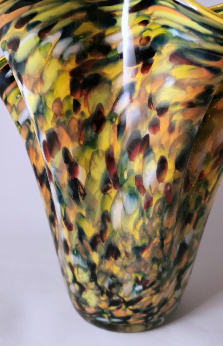 Murano Glass Multicolored Vase Mod. 