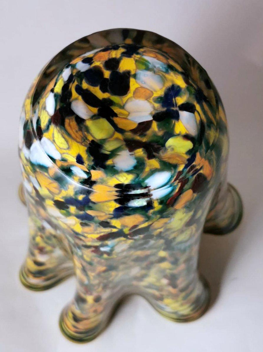 20th Century Murano Glass Multicolored Vase Mod. 