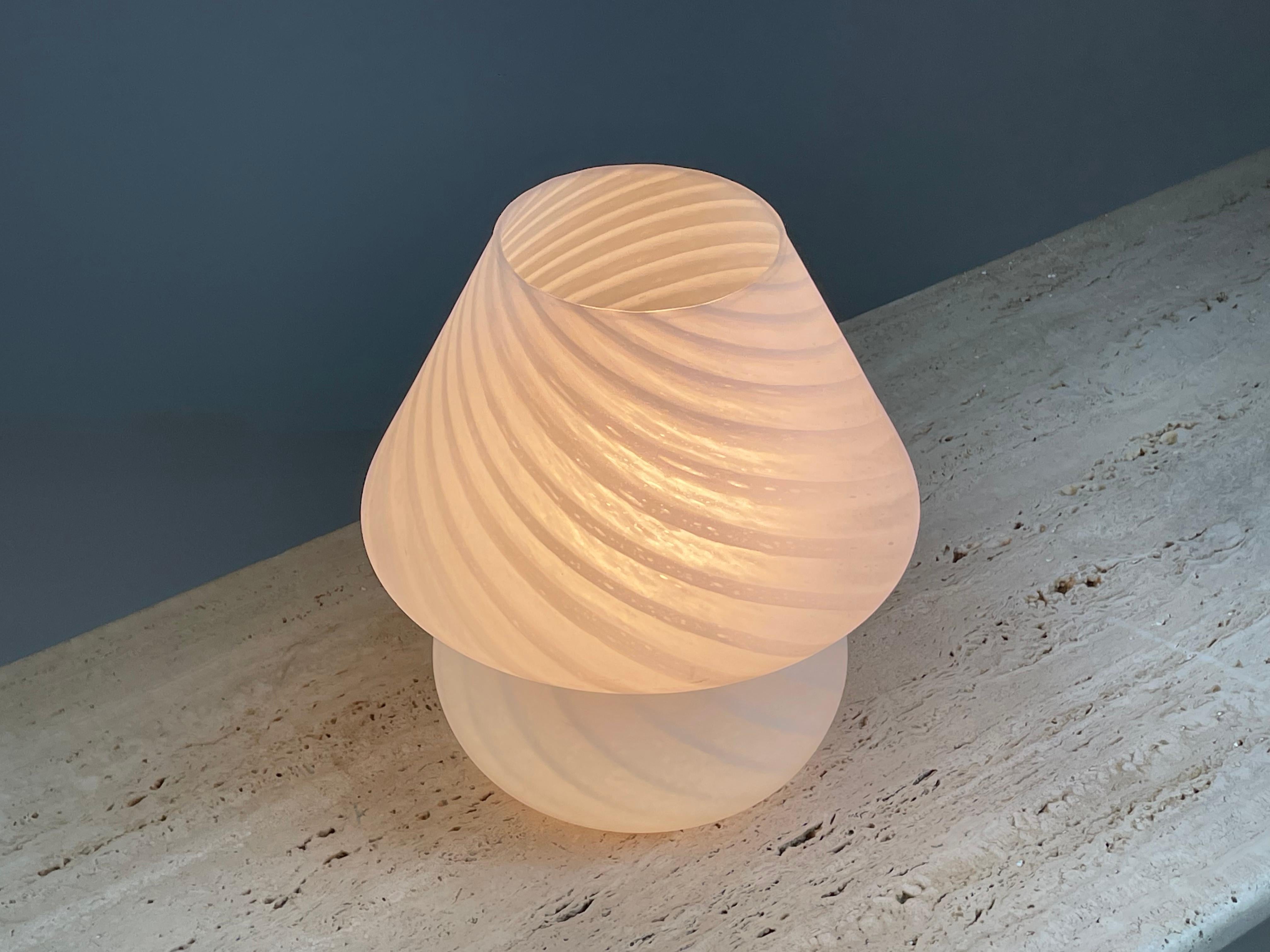 Murano glass mushroom lamp, 1970s For Sale 5