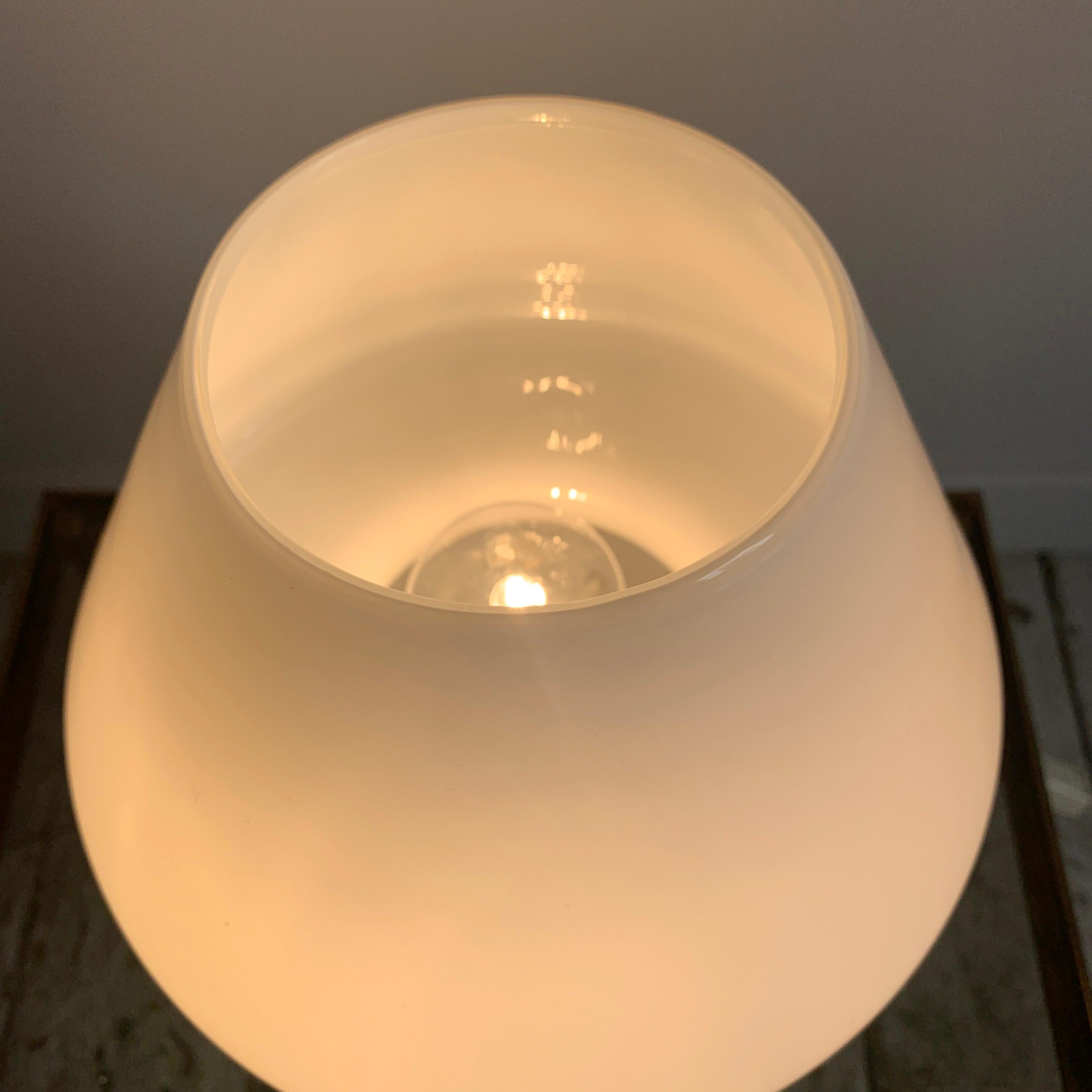 Late 20th Century Murano Glass Mushroom Lamp, 1970's