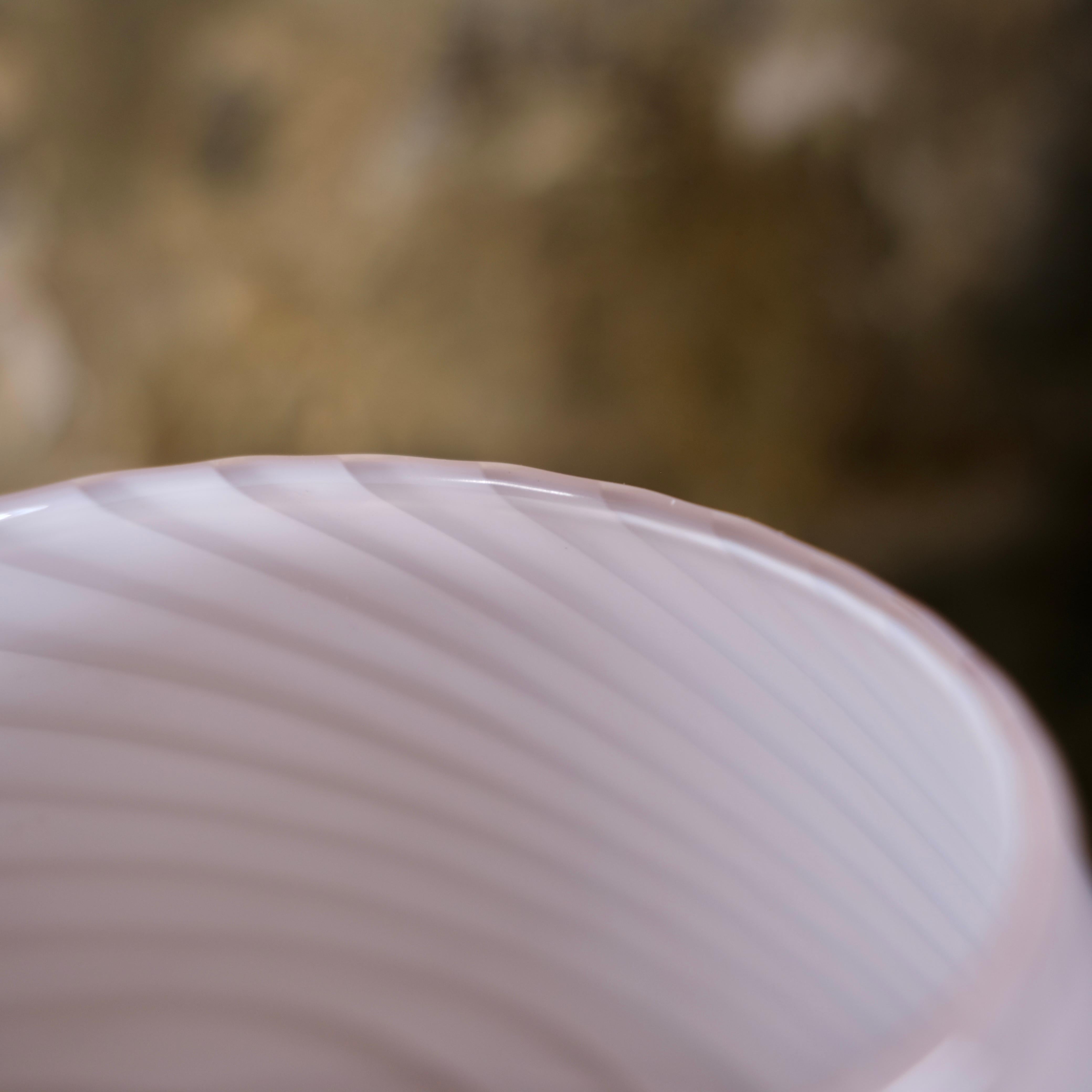 Murano Glass Murano glass mushroom lamp, pinky tone, made in Italy, 1970s