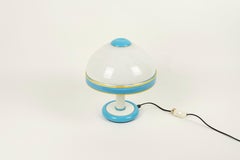 Lampada da tavolo a fungo in vetro di Murano di F. Fabbian, Italia, anni '80