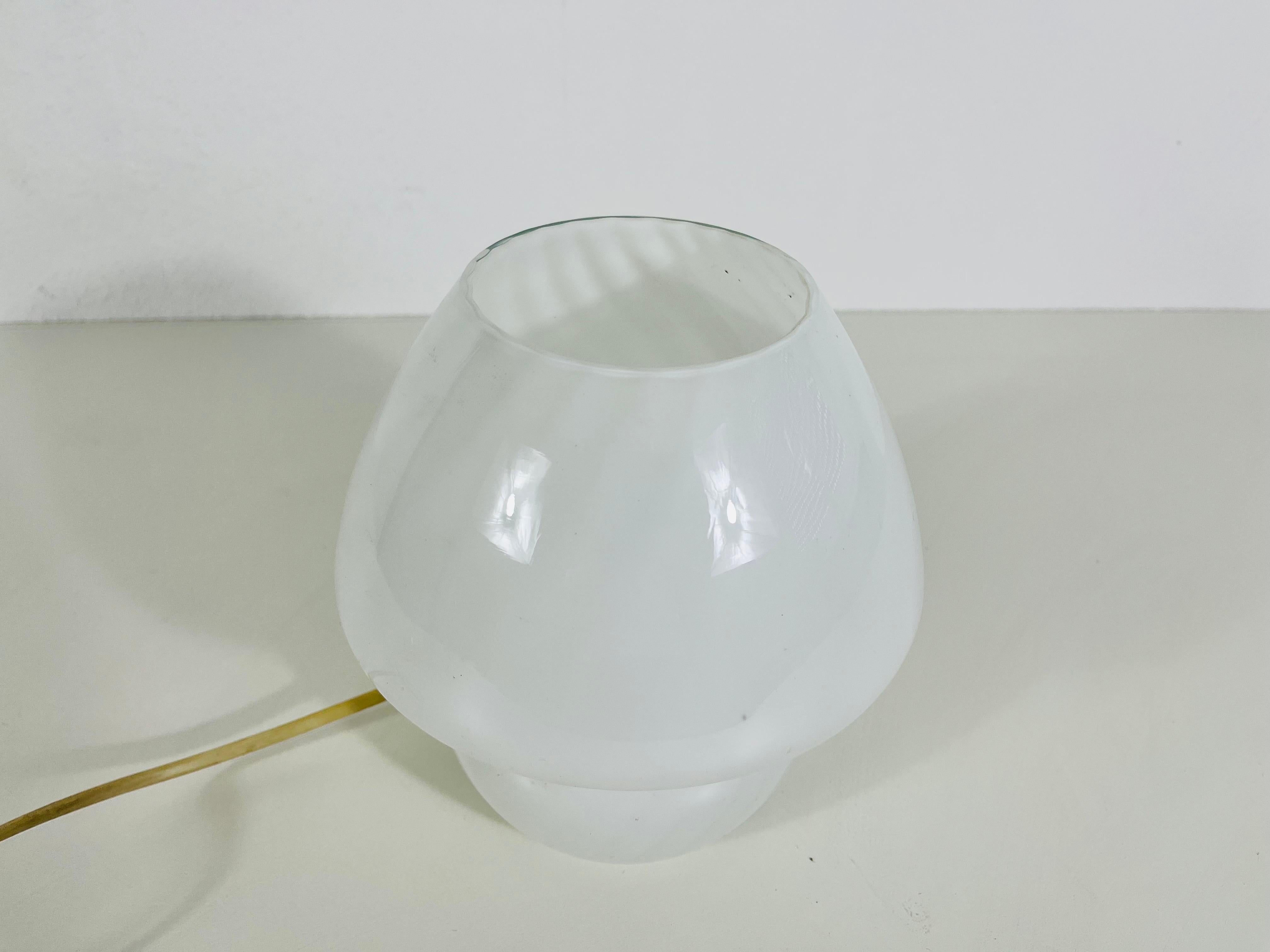 Post-Modern Murano Glass Mushroom Table Lamp by Vetri d‘Arte, Italy, 1970s For Sale