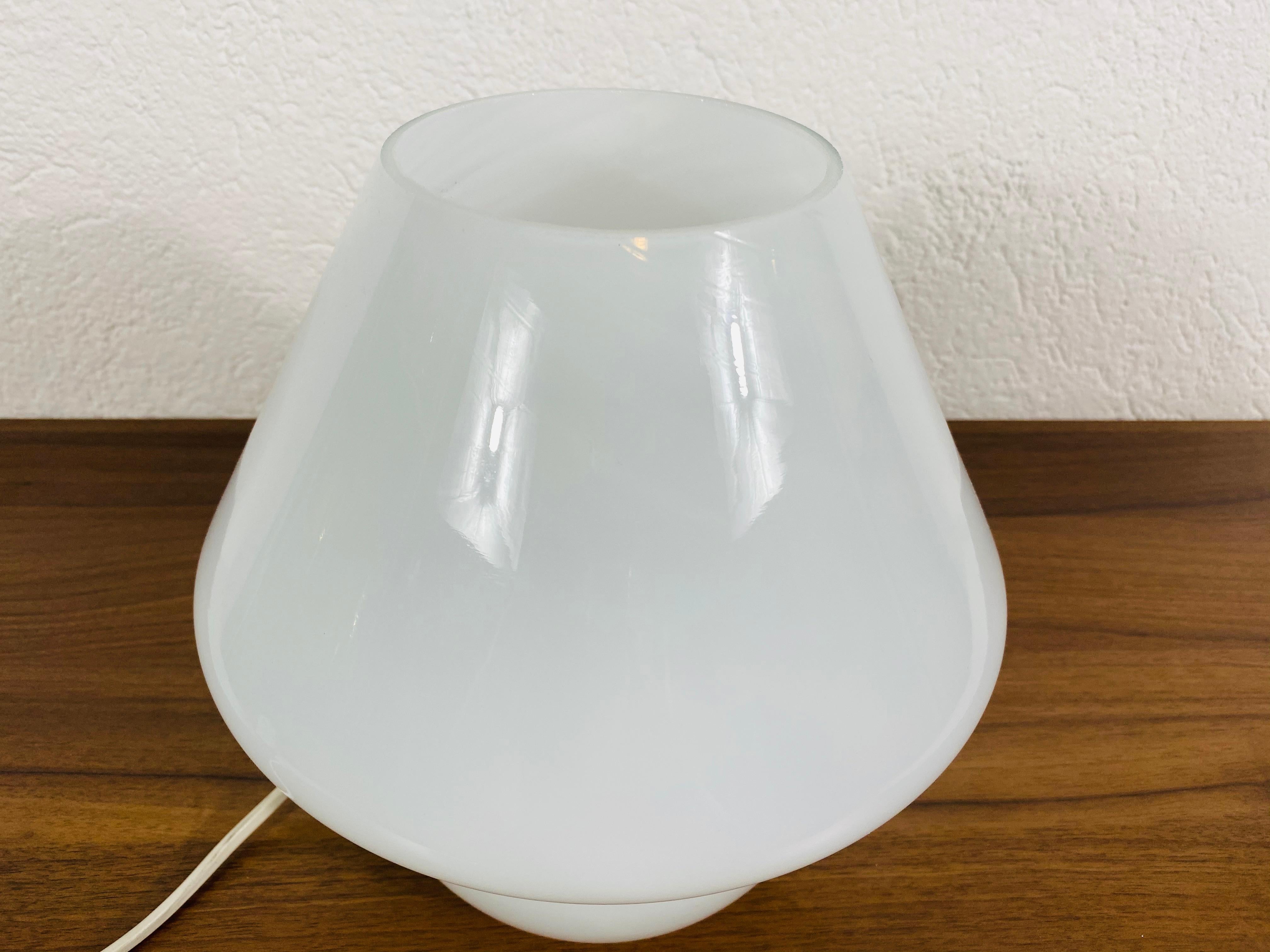 Murano Glass Mushroom Table Lamp by Vetri d‘Arte, Italy, 1970s In Excellent Condition In Hagenbach, DE