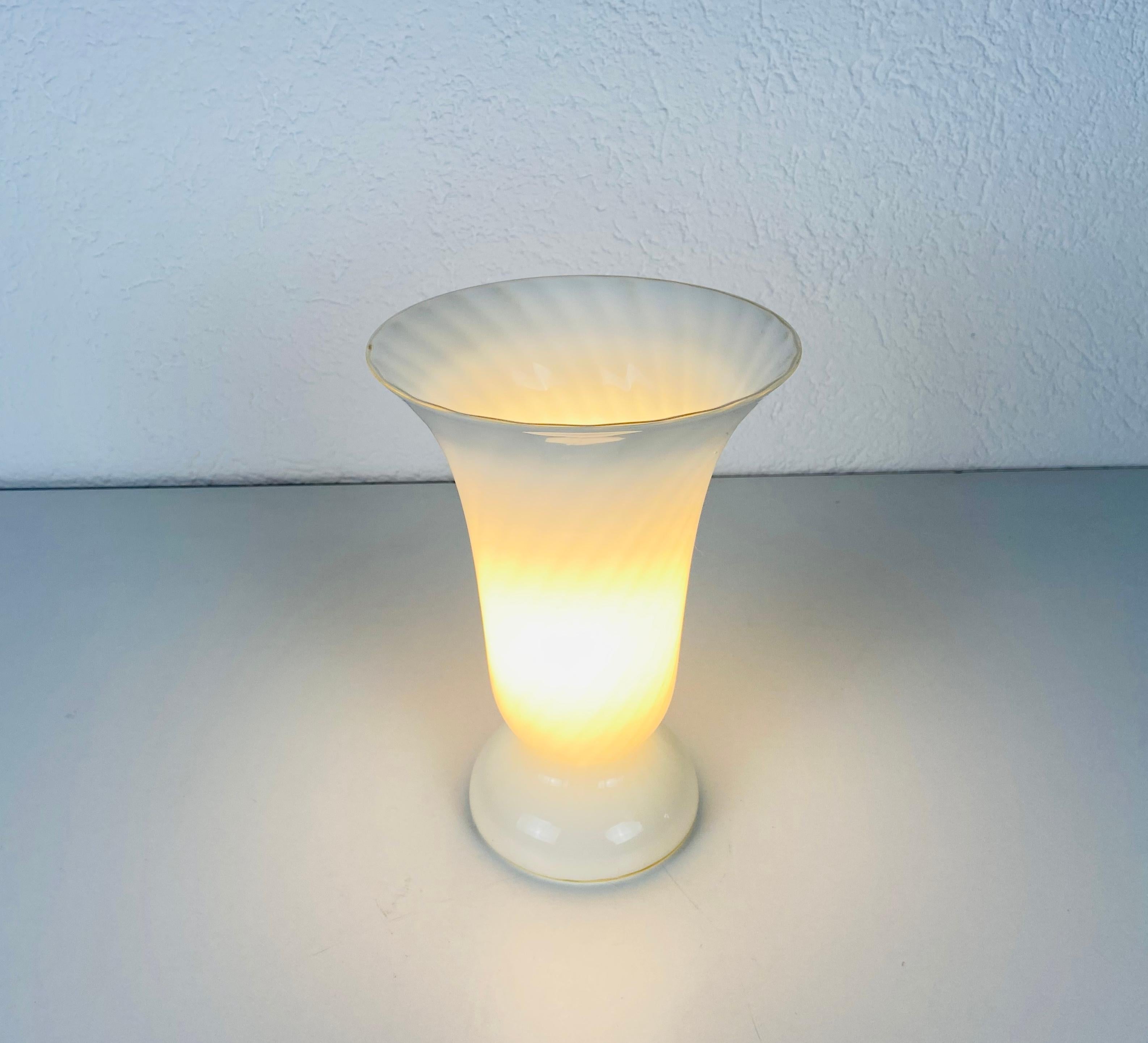 Fin du 20e siècle Lampe de bureau champignon en verre de Murano par Vetri dArte, Italie, 1970 en vente