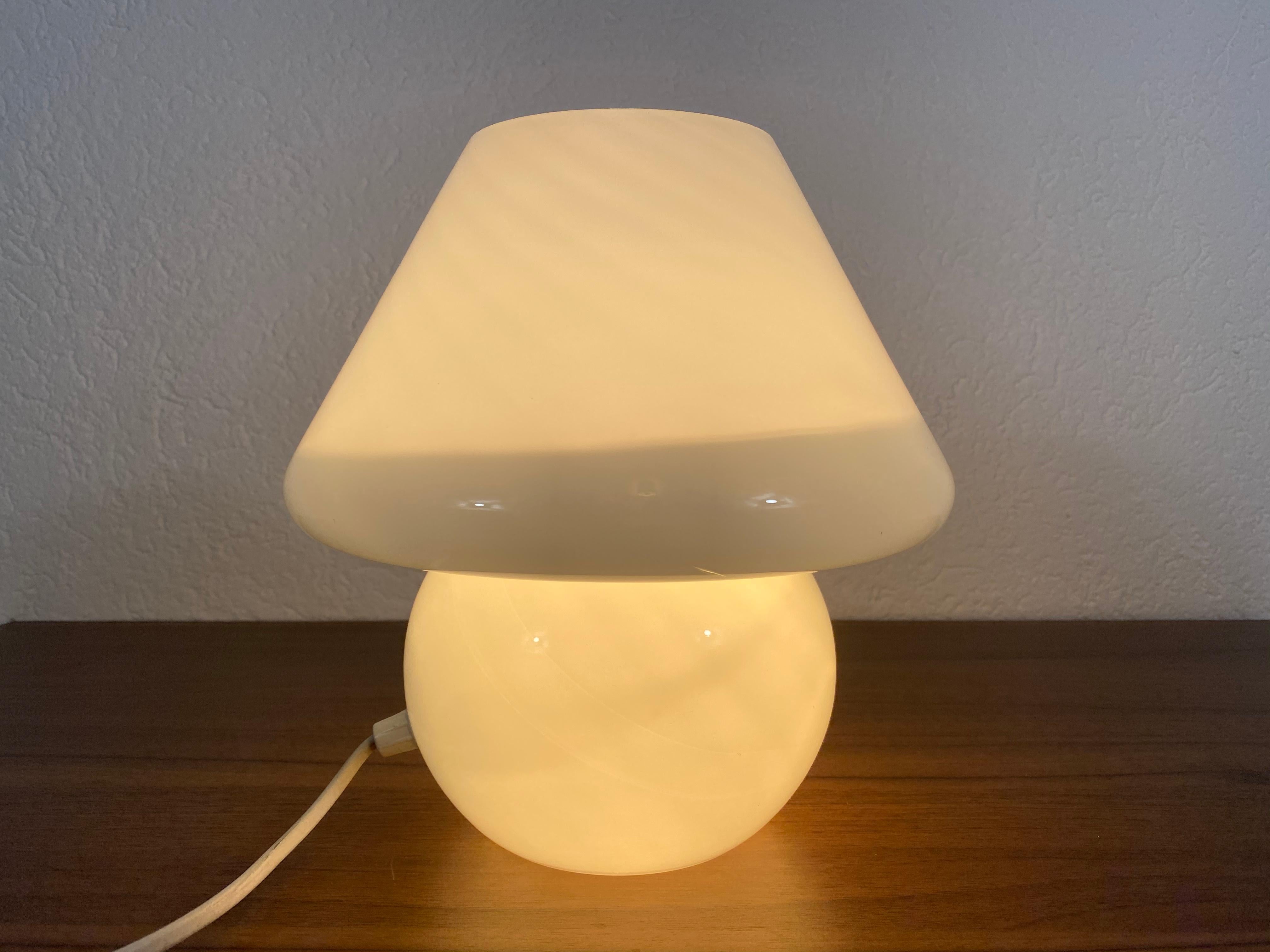 Murano Glass Mushroom Table Lamp by Vetri d‘Arte, Italy, 1970s 1