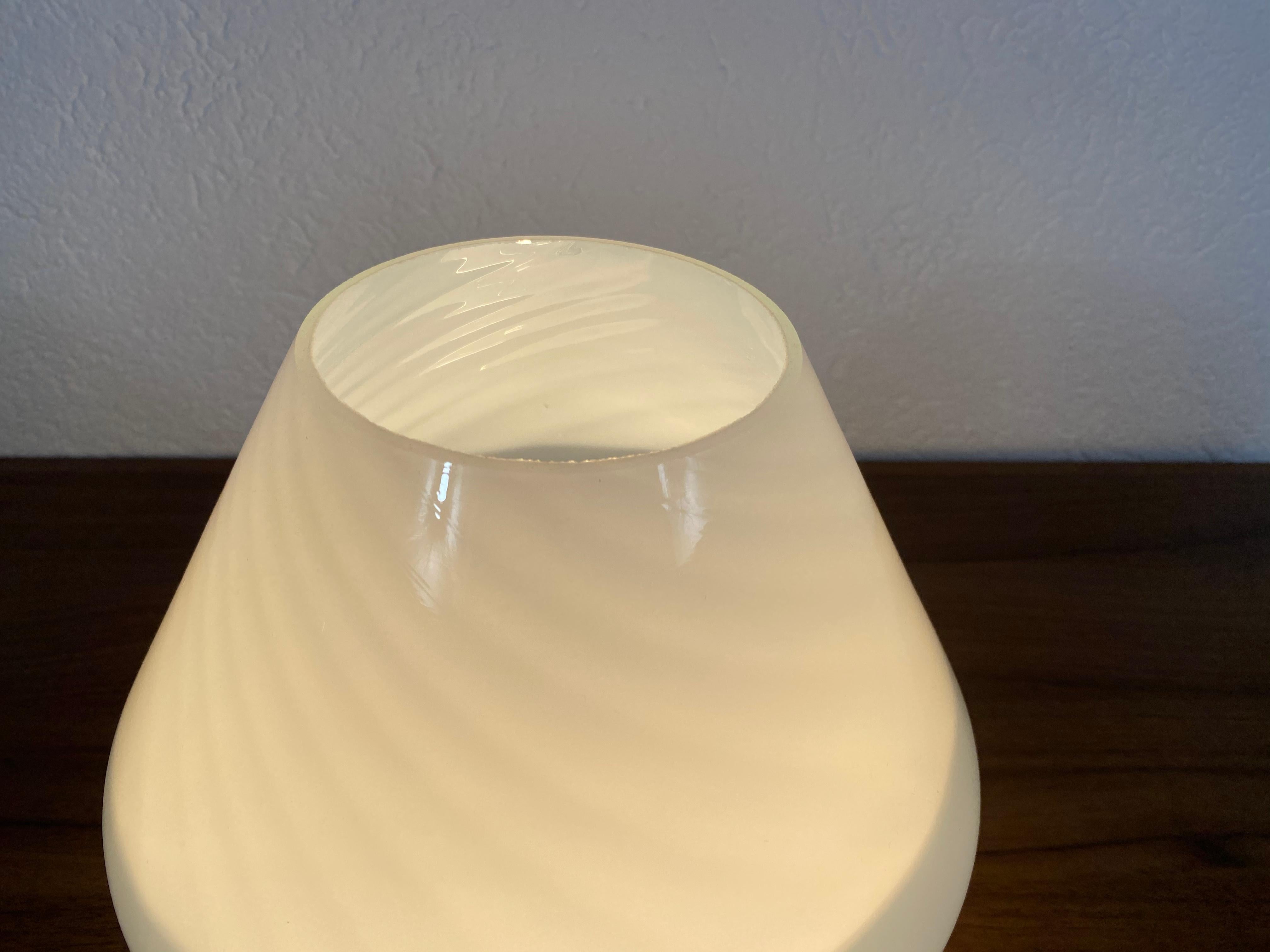 Murano Glass Mushroom Table Lamp by Vetri d‘Arte, Italy, 1970s 2