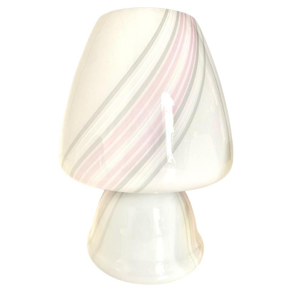 Lámparas de mesa de cristal de Murano con forma de seta, juego de tres, Italia 1970 Italiano en venta