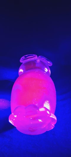 Murano Glass Neodymium Alexandrite Owl Signed by Licio Zanetti