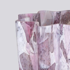 Nougat Pinke Eimervase aus Murano-Glas von Stories Of Italy