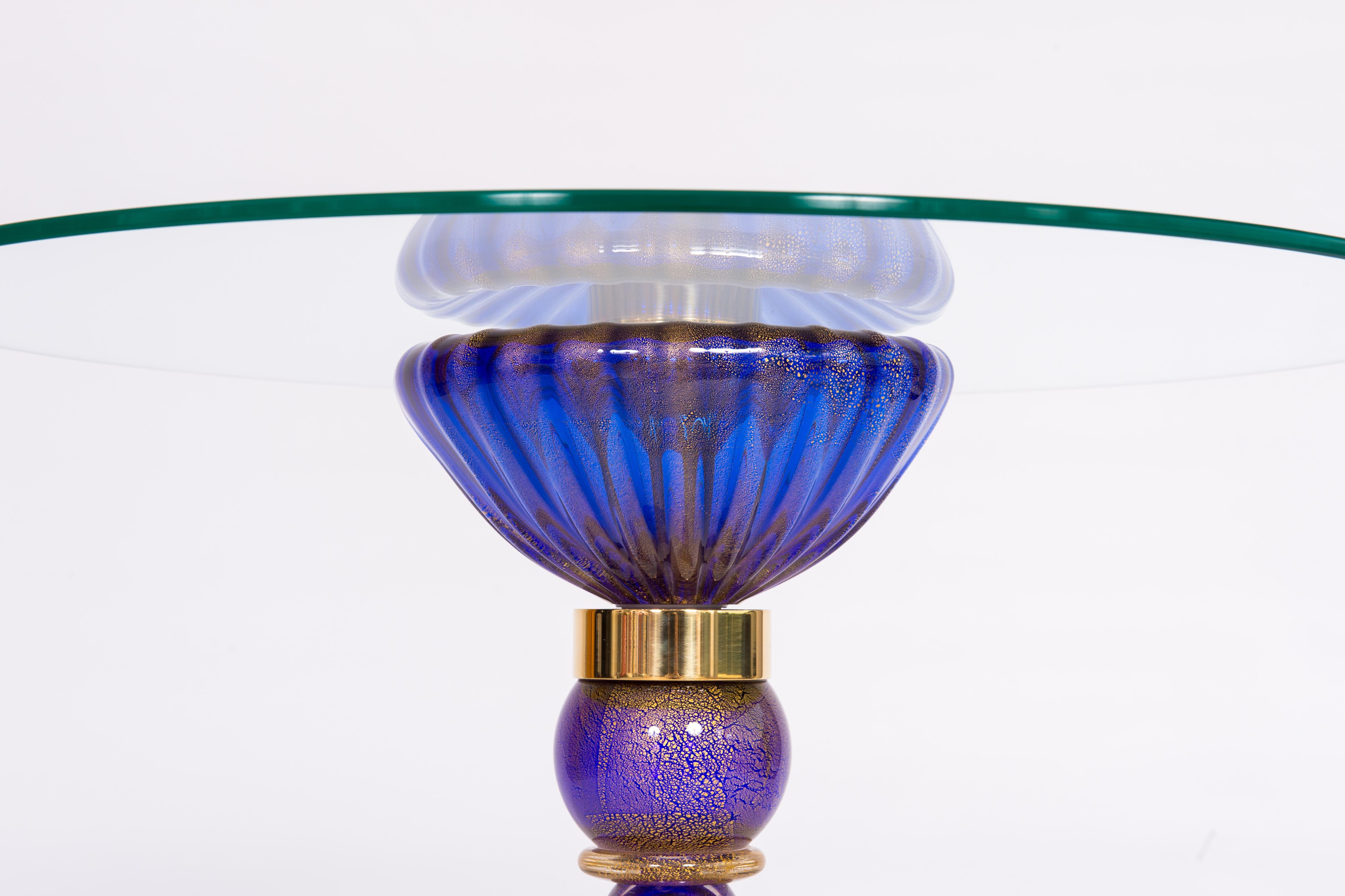 Table d'appoint en verre de Murano par Vintage Murano Gallery dans les années 1980 en vente 2