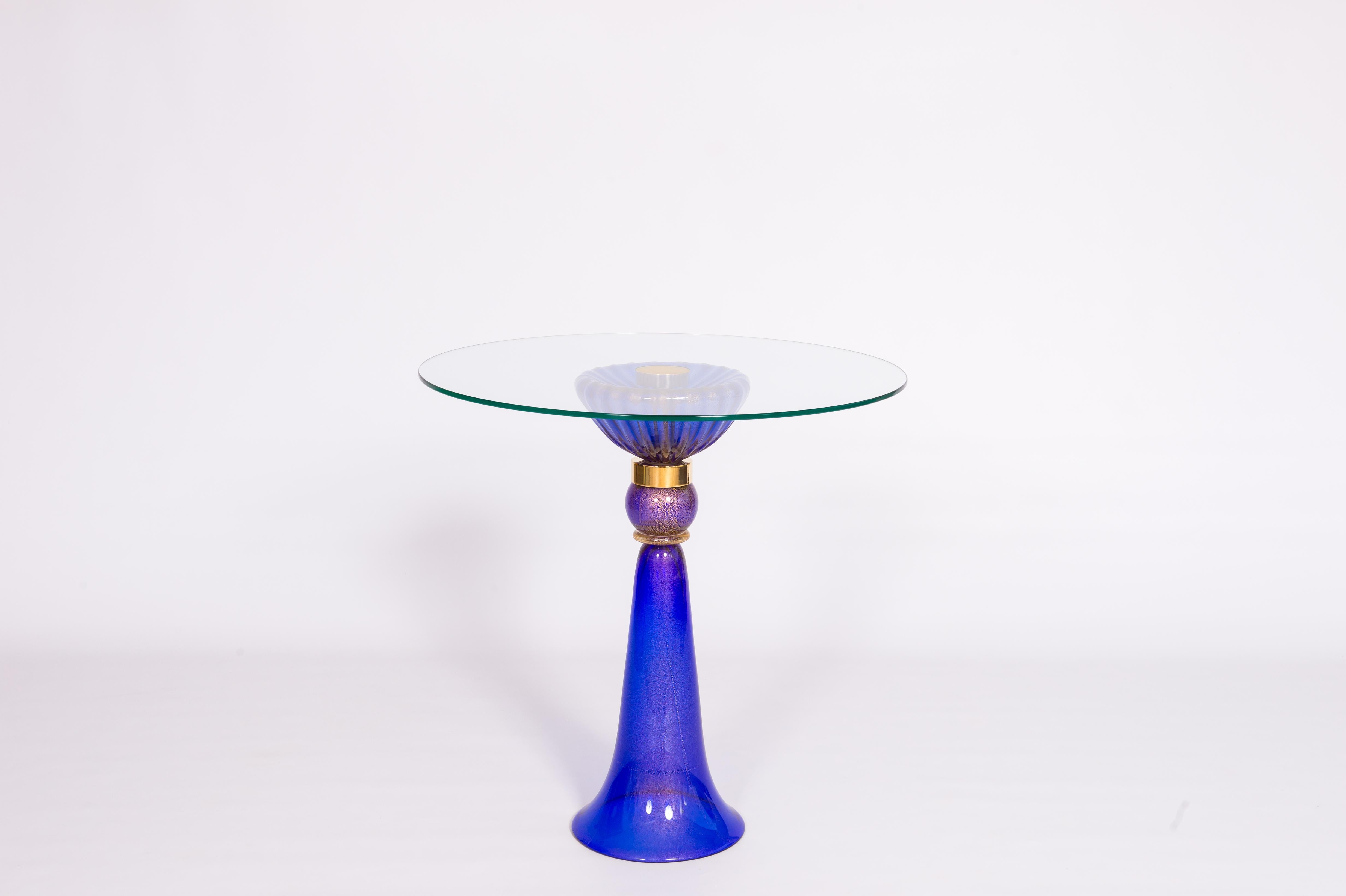 italien Table d'appoint en verre de Murano par Vintage Murano Gallery dans les années 1980 en vente