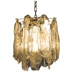 Murano Glass on Brass Frame Ballroom Chandelier, Germany, 1970s