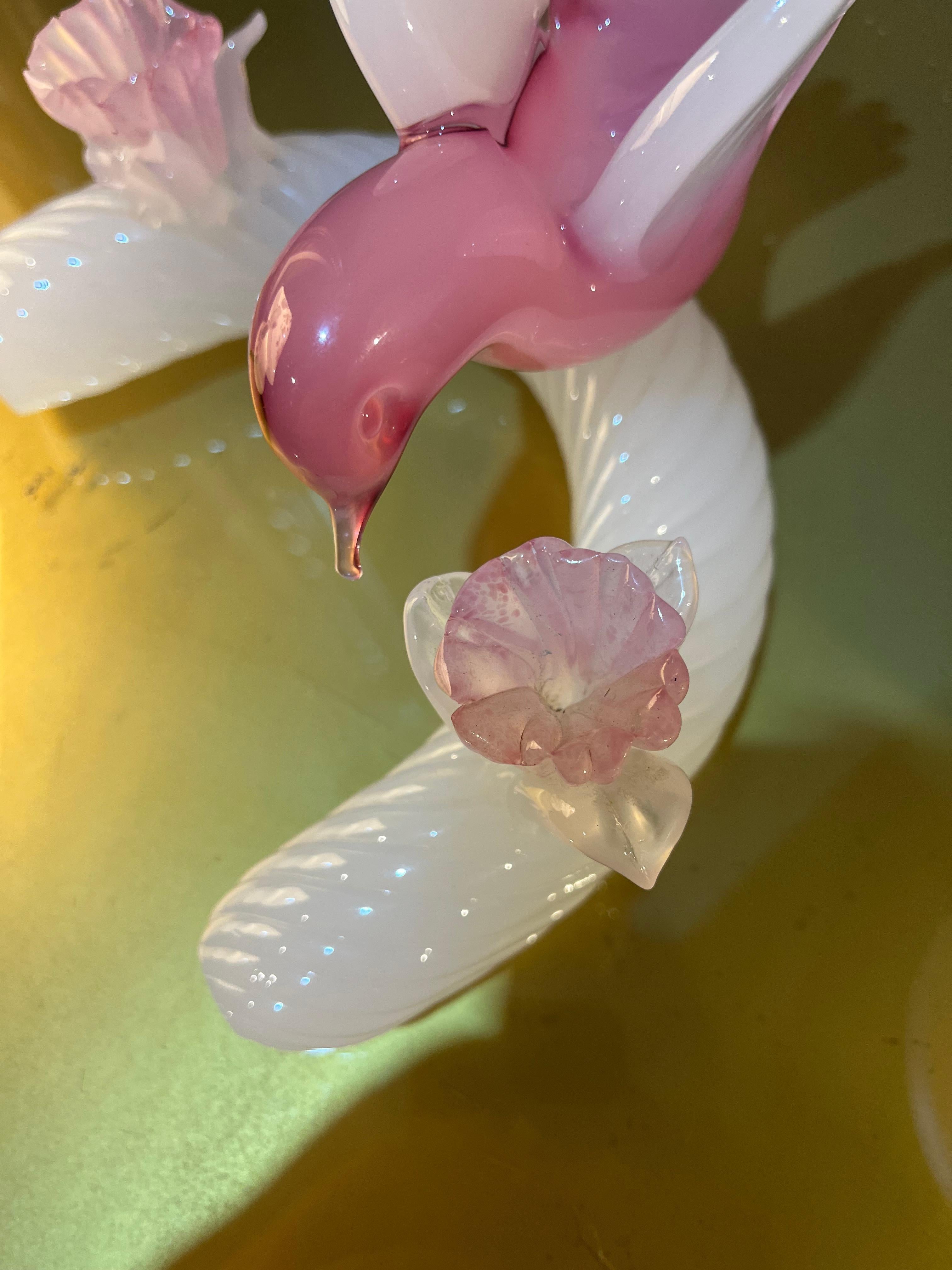 Murano glass on copper dove from the 1950s by Archimede Seguso in vendita 1
