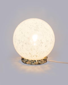 Murano Glass Opaline Crown Lamp by Stories of Italy