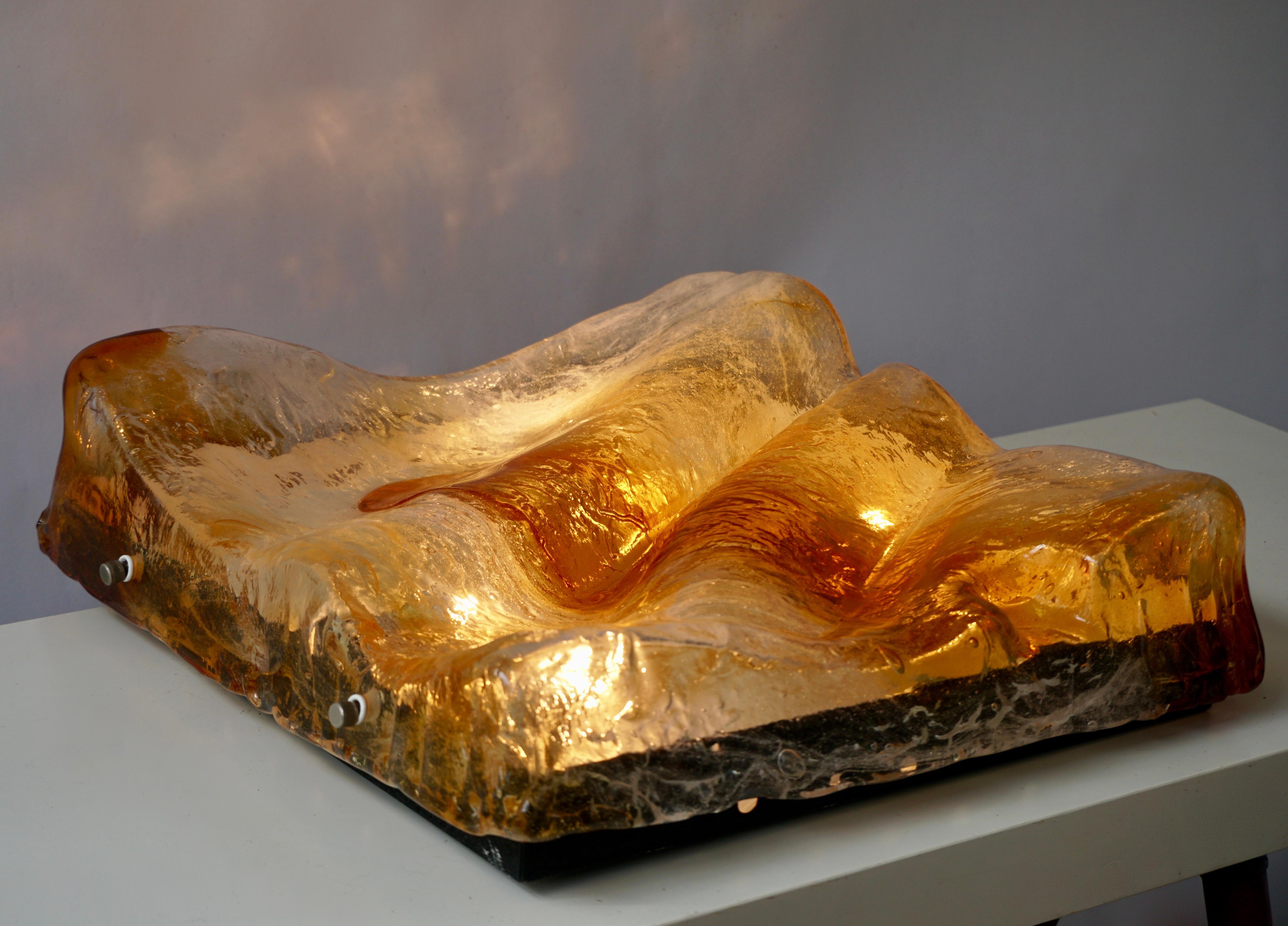 glass wave sculpture for sale