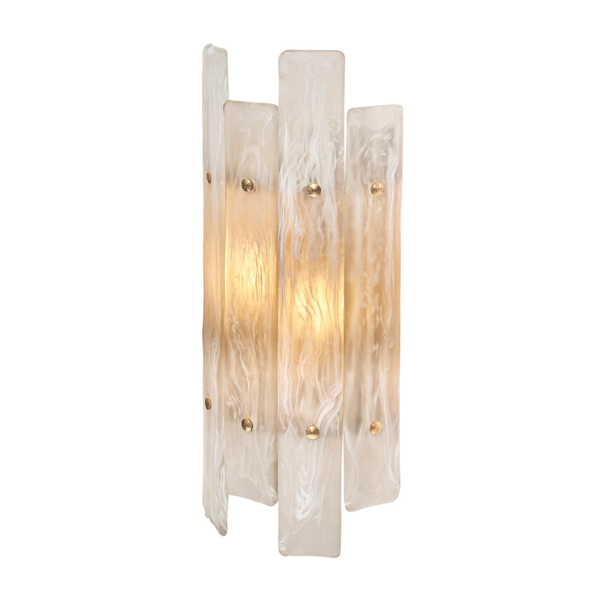 Lámparas de Alabastro con Paneles de Cristal de Murano en Nuevo estado para la venta en Austin, TX