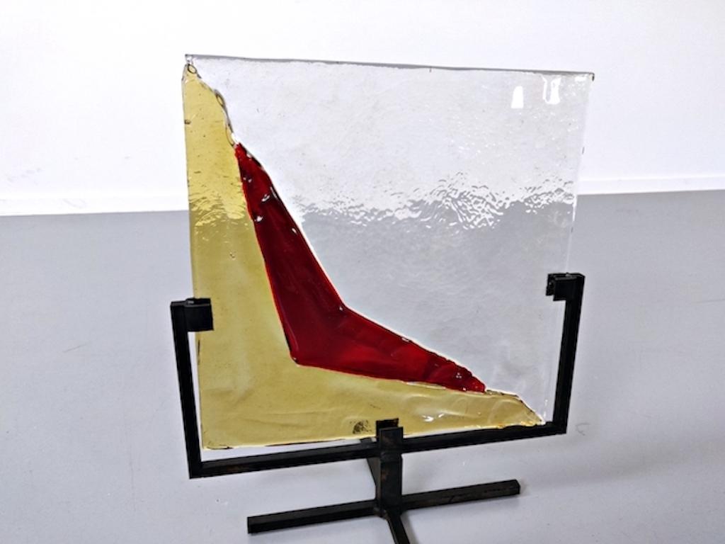 Panneaux en verre de Murano modernes du milieu du siècle dernier attribués à Carlo Nason, années 1960 en vente 4