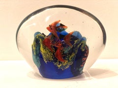 Murano Glass Paper Way Fish Aquarium