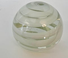 Paperweight with Swirl Details in the Style of Murano Glass