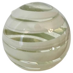 Paperweight with Swirl Details of Murano Glass 
