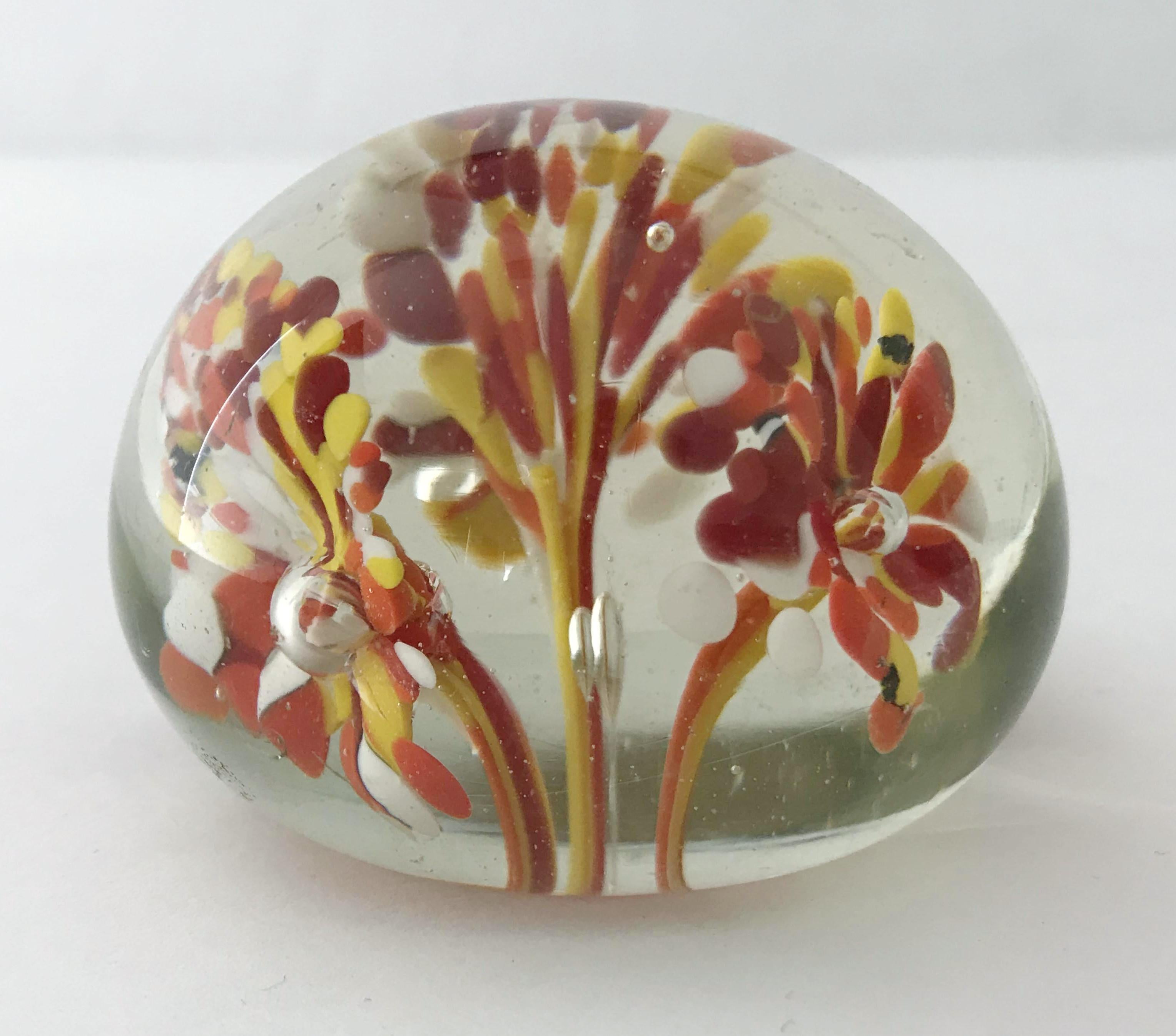 vintage murano glass paperweight