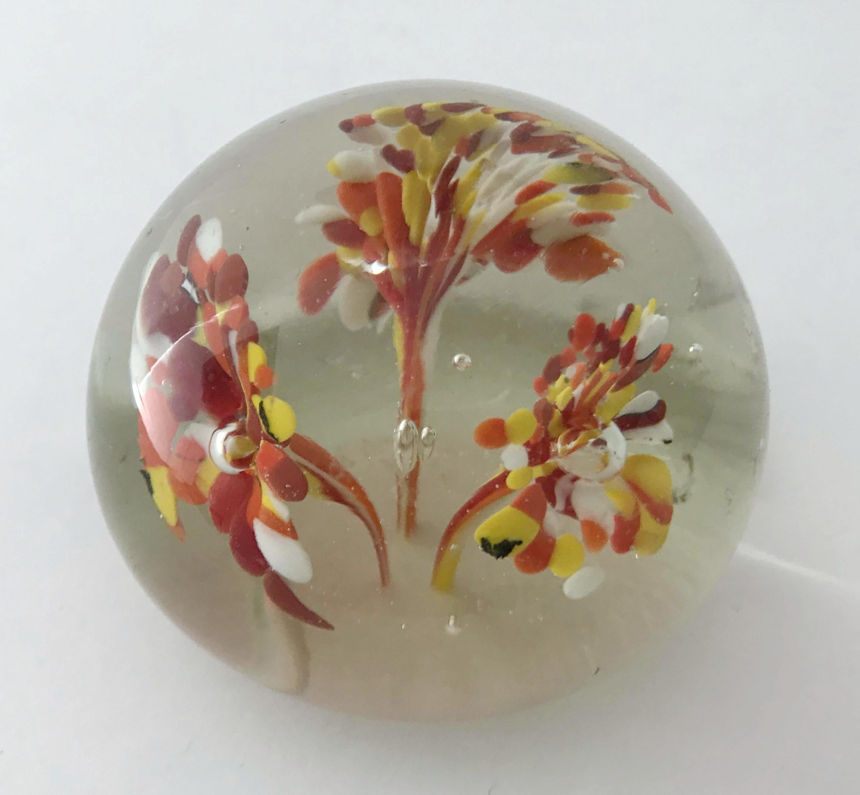 murano glass paperweights vintage