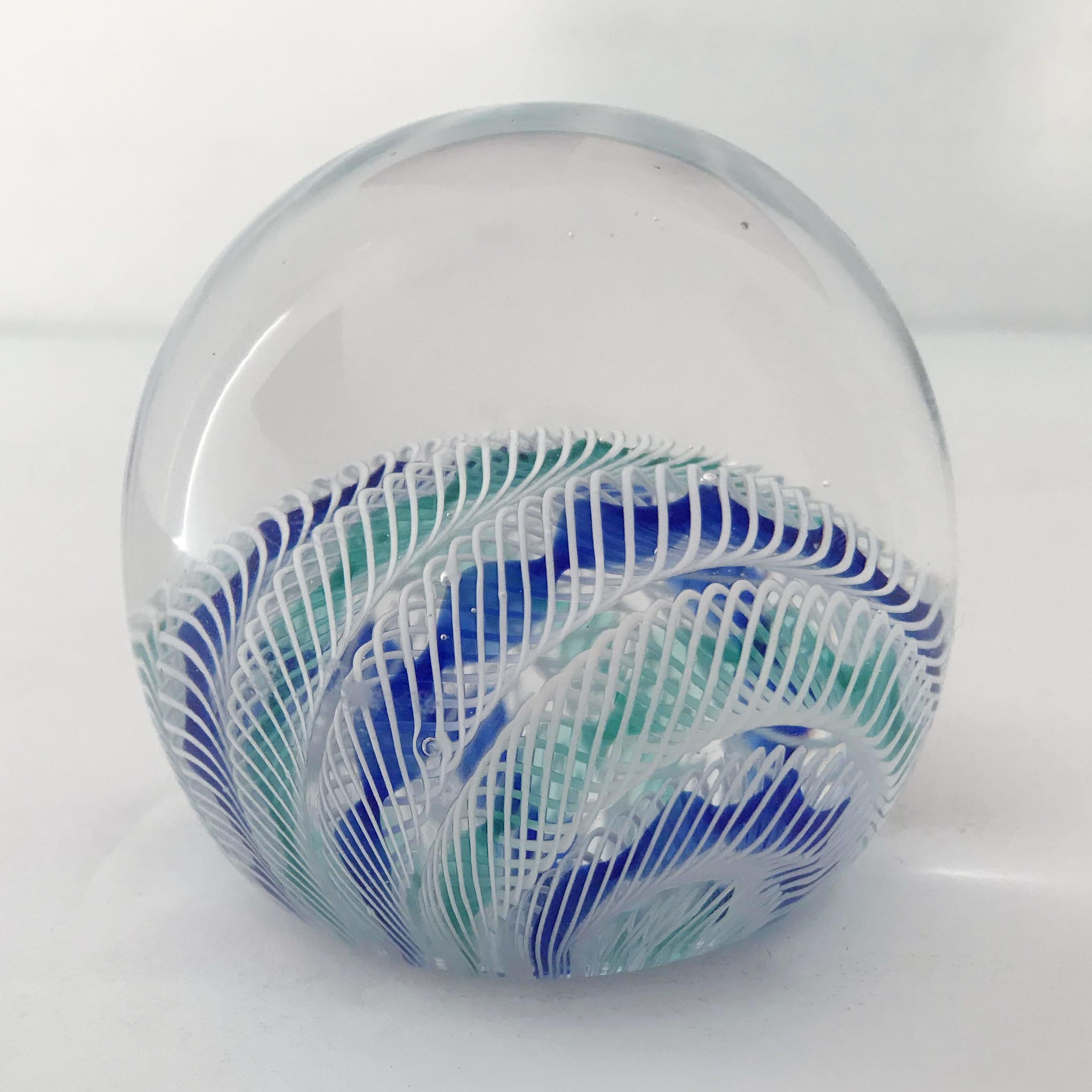 Italian Murano Glass Paperweight For Sale