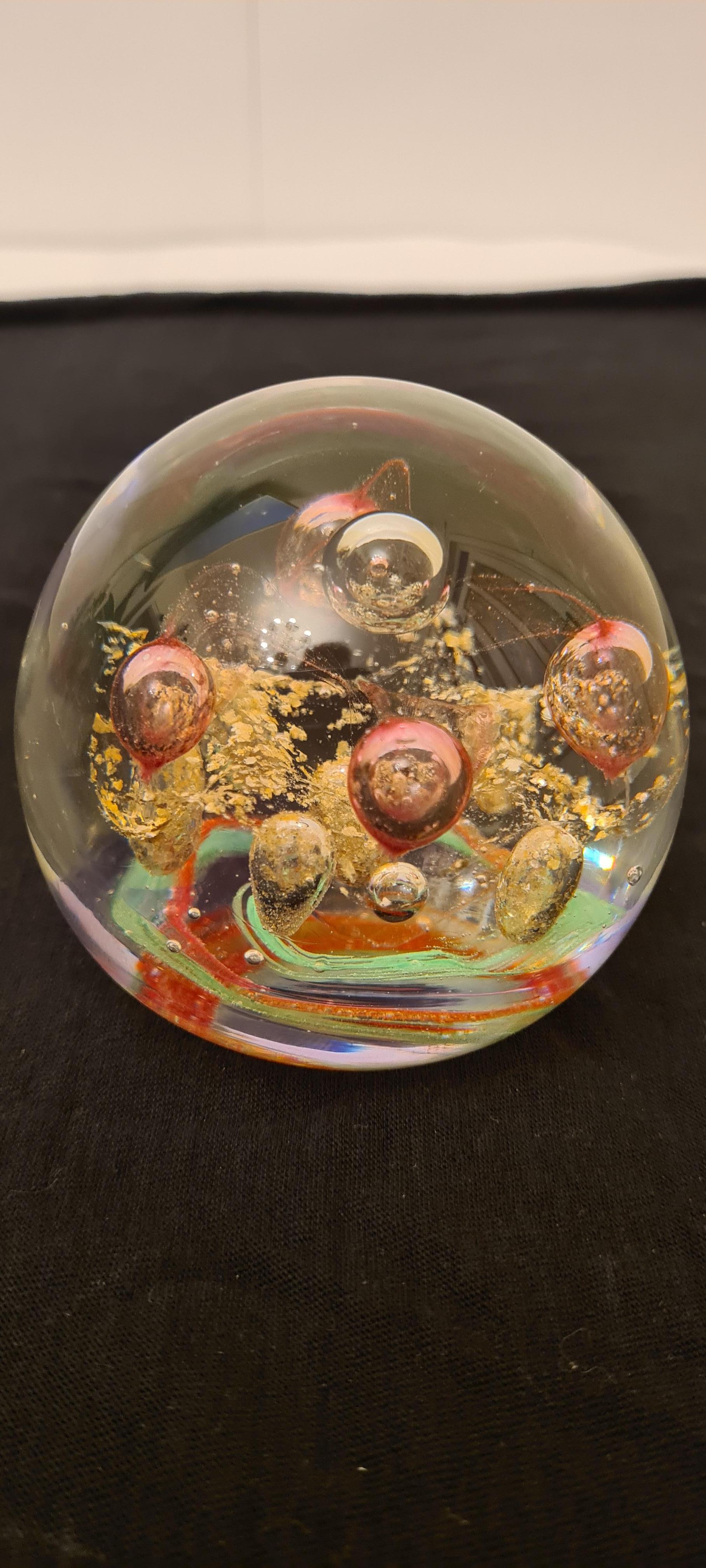 Murano Glass Paperweight In Excellent Condition For Sale In Grantham, GB