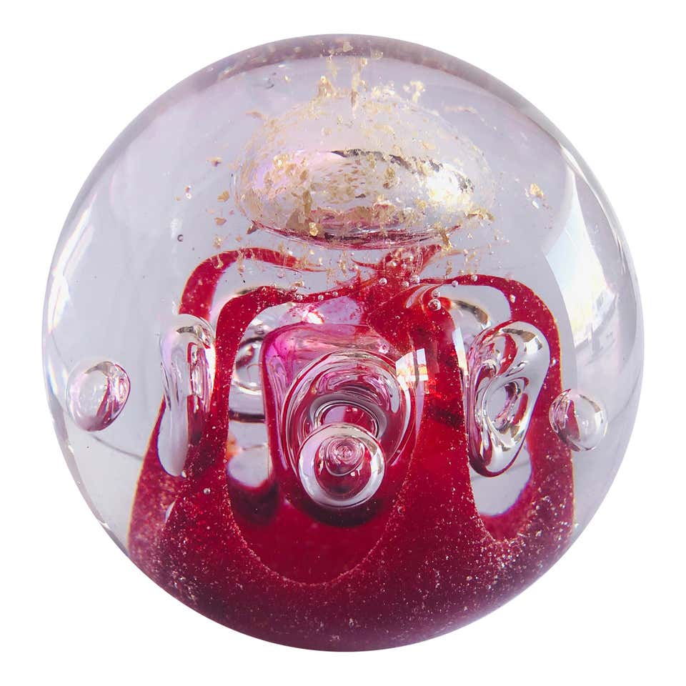 Art Glass Paperweight For Sale at 1stDibs