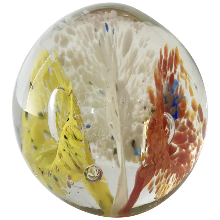 Murano Glass Paperweight For Sale at 1stDibs
