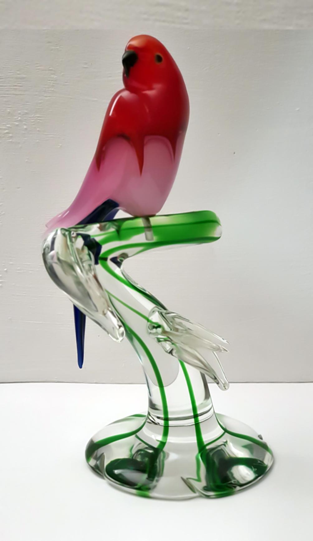 Zanella Arnaldo - Born in Sant'Erasmo in Venice in 1949. Handmade colored glass sculpture signed by the author.